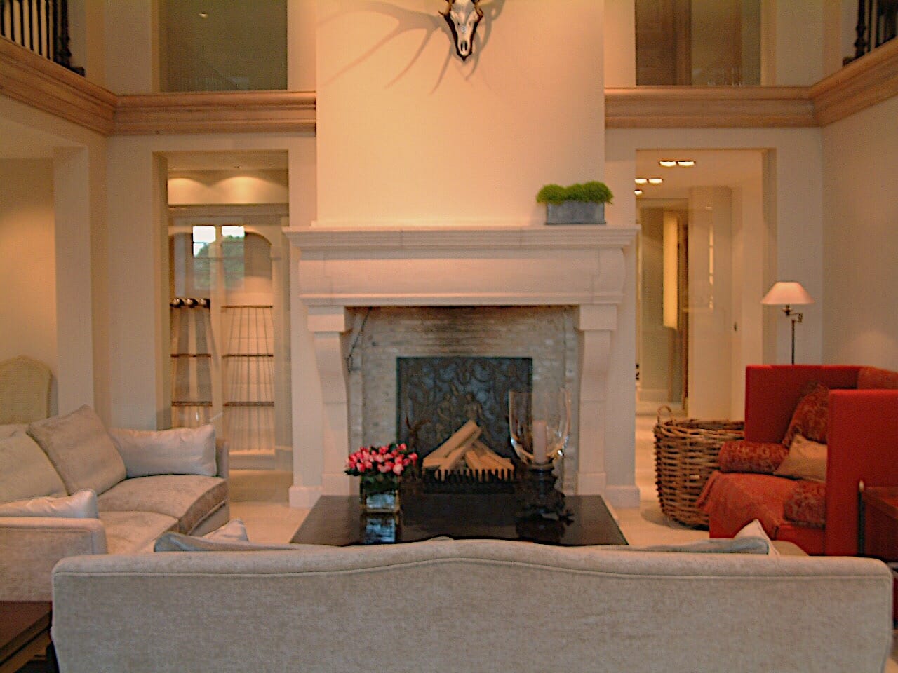 The Timber Frame House interior